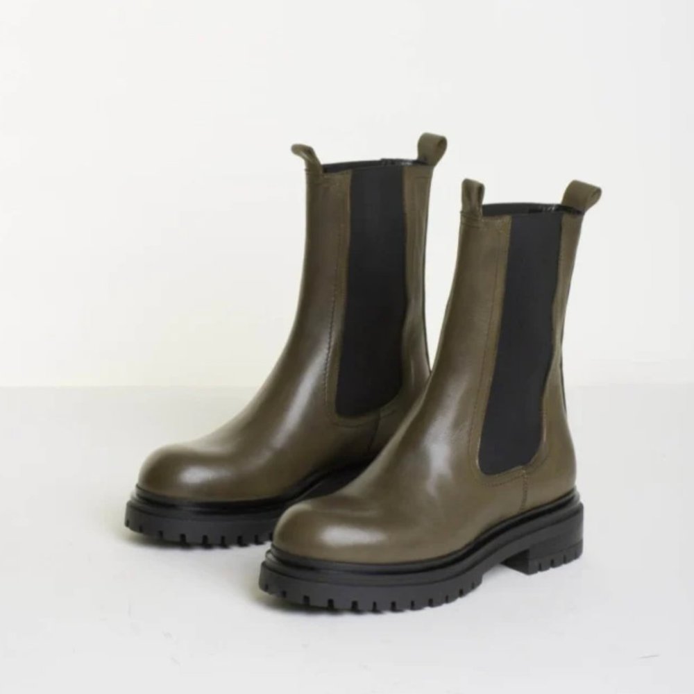 Bukela Teo Cactus Chelsea Boots Size 37EU